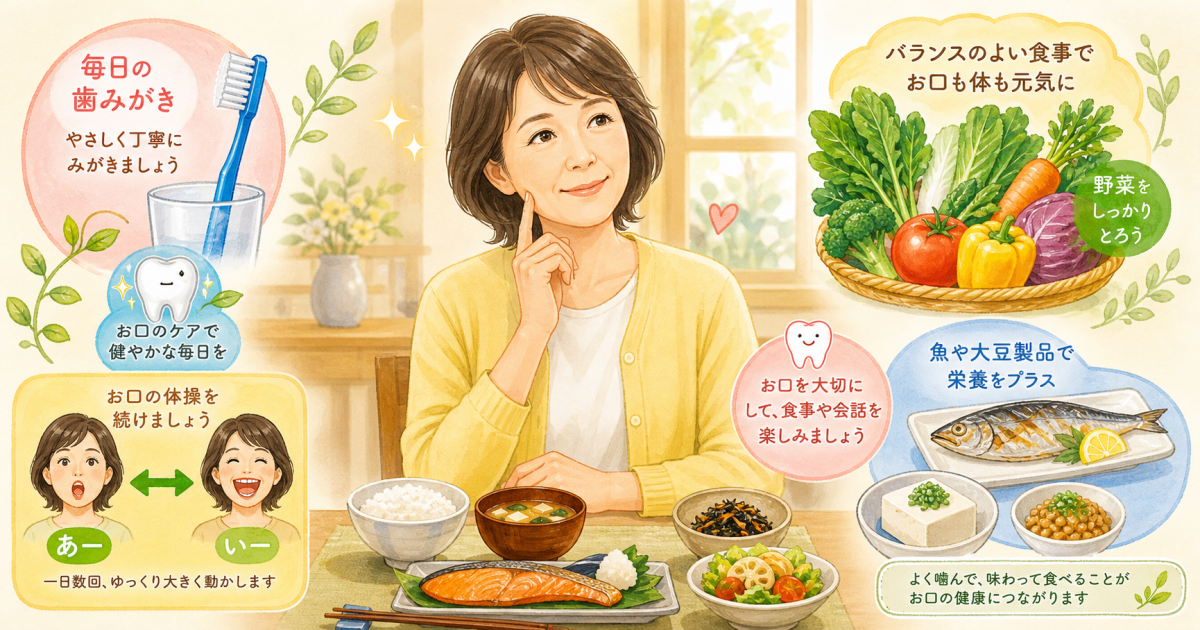固いものが噛めないのはお口の衰え？50代から始める予防法とチェック